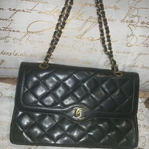 Authentic Chanel flap Two tone